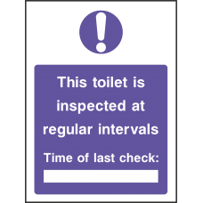 This Toilet Is Inspected At Regular Intervals